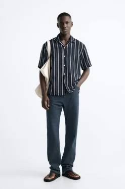 Hot CAMISA RAYAS Hombre Camisas