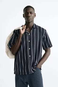 Hot CAMISA RAYAS Hombre Camisas