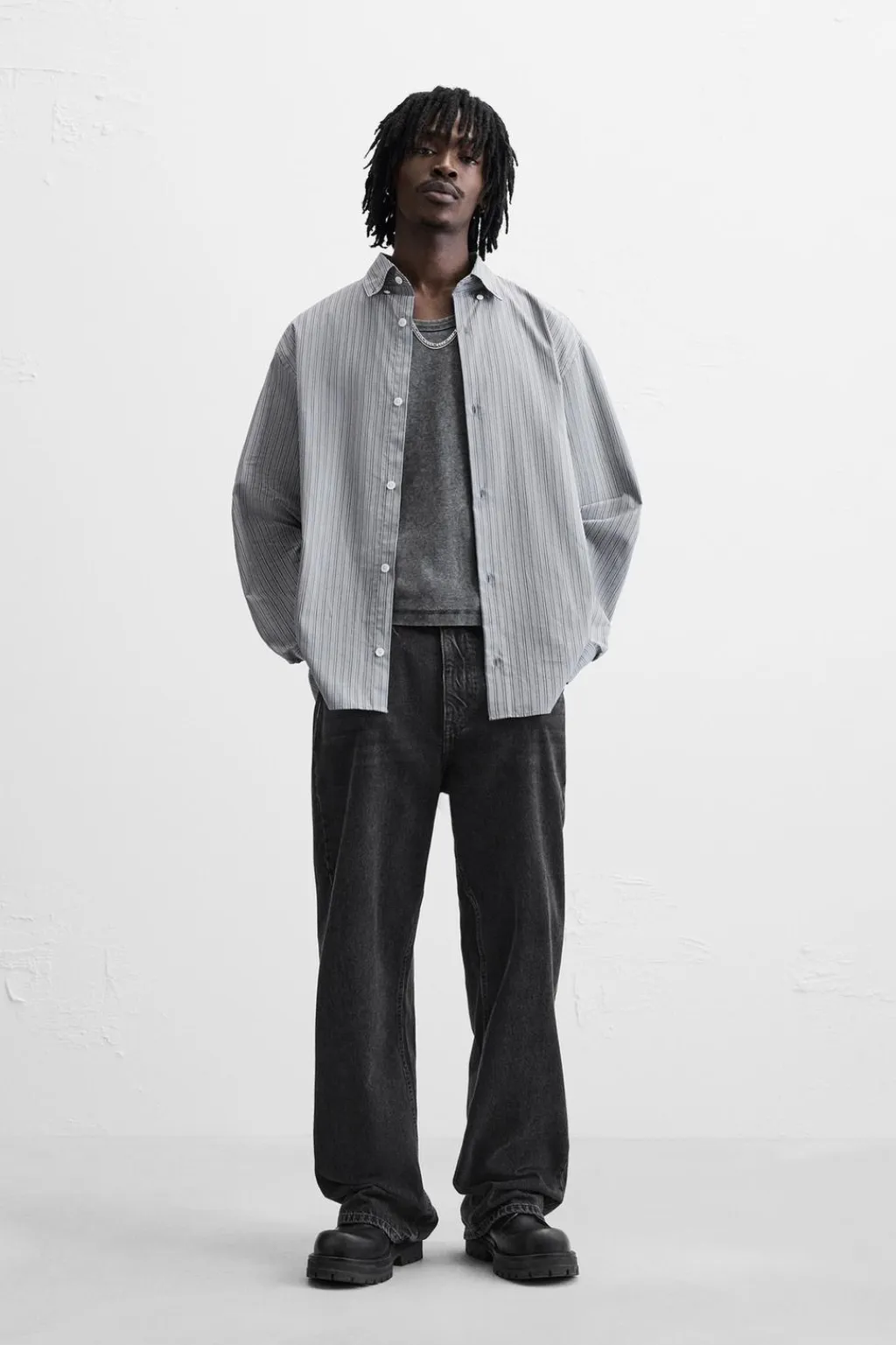 New CAMISA RAYAS Hombre Camisas