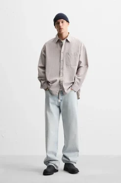 Hot CAMISA RAYAS Hombre Camisas