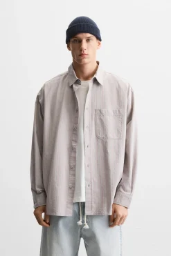 Hot CAMISA RAYAS Hombre Camisas