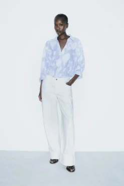 Hot CAMISA RAYAS BORDADOS Mujer Camisas / Blusas