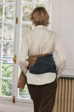 Discount CAMISA RAYAS BOLSILLO ZW COLLECTION Mujer Camisas / Blusas