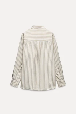 Discount CAMISA RAYAS BOLSILLO ZW COLLECTION Mujer Camisas / Blusas