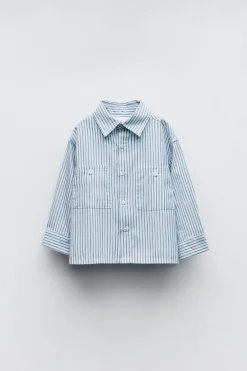 Niños ZARA 1½ - 6 Años·Camisas / Sobrecamisas<CAMISA BOLSILLOS