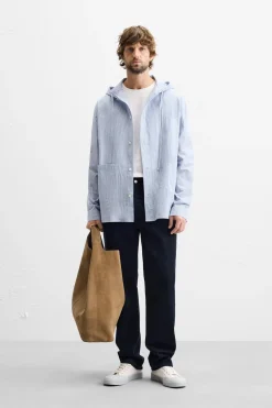 Sale CAMISA RAYAS CAPUCHA Hombre Camisas