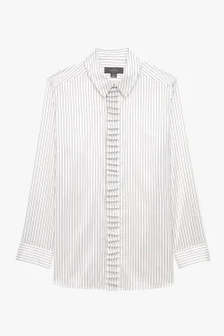 Hot CAMISA RAYAS CHORRERA X STEFANO PILATI Mujer Camisas / Blusas