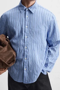 Hot CAMISA RAYAS COMBINADAS Hombre Camisas