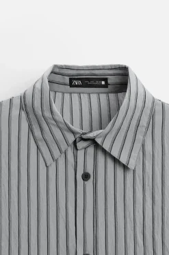 New CAMISA RAYAS CON VISCOSA Hombre Camisas