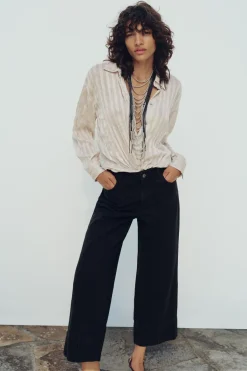 Outlet CAMISA RAYAS EFECTO ARRUGADO Mujer Camisas / Blusas