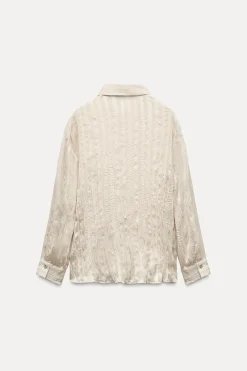 Outlet CAMISA RAYAS EFECTO ARRUGADO Mujer Camisas / Blusas