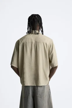 Discount CAMISA RAYAS ESTAMPADO CONTRASTE Hombre Camisas