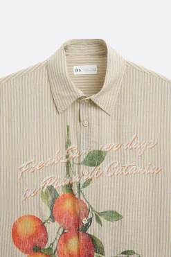 Discount CAMISA RAYAS ESTAMPADO CONTRASTE Hombre Camisas