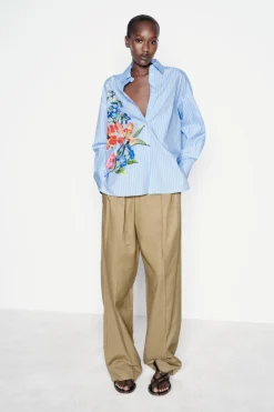 Best CAMISA RAYAS FLORES Mujer Camisas / Blusas