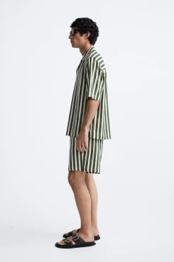 Sale CAMISA RAYAS LINO - VISCOSA Hombre Camisas