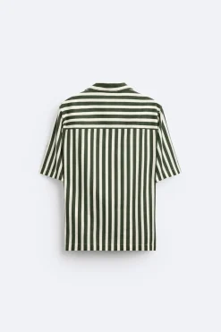 Sale CAMISA RAYAS LINO - VISCOSA Hombre Camisas