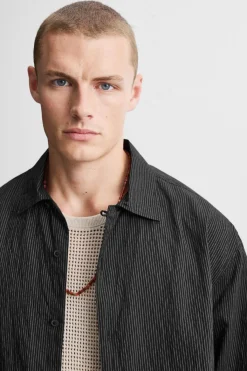 Sale CAMISA RAYAS MEZCLA MODAL Hombre Camisas