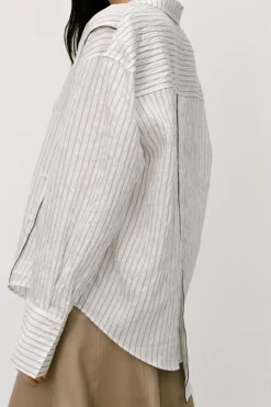 Fashion CAMISA RAYAS MULTIPOSICIÓN ZW COLLECTION Mujer Camisas / Blusas