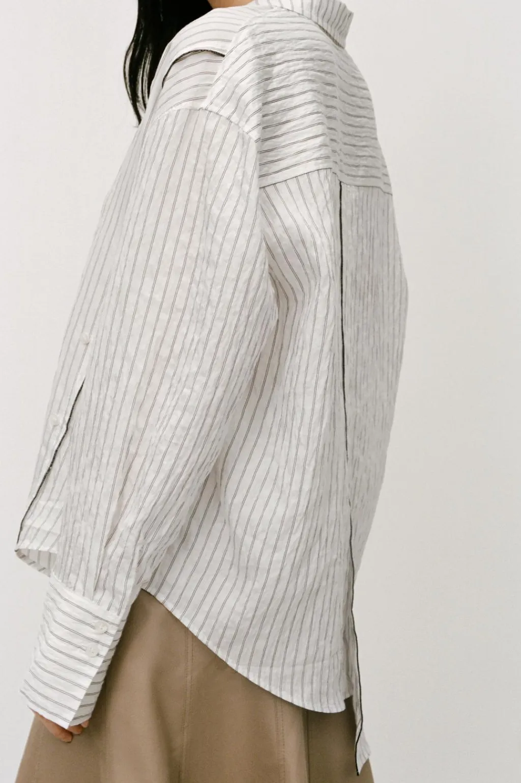 Fashion CAMISA RAYAS MULTIPOSICIÓN ZW COLLECTION Mujer Camisas / Blusas