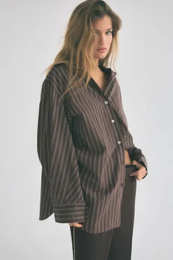 Outlet CAMISA RAYAS MURCIÉLAGO Mujer Camisas / Blusas