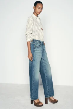 Fashion CAMISA RAYAS TEXTURA Mujer Camisas / Blusas