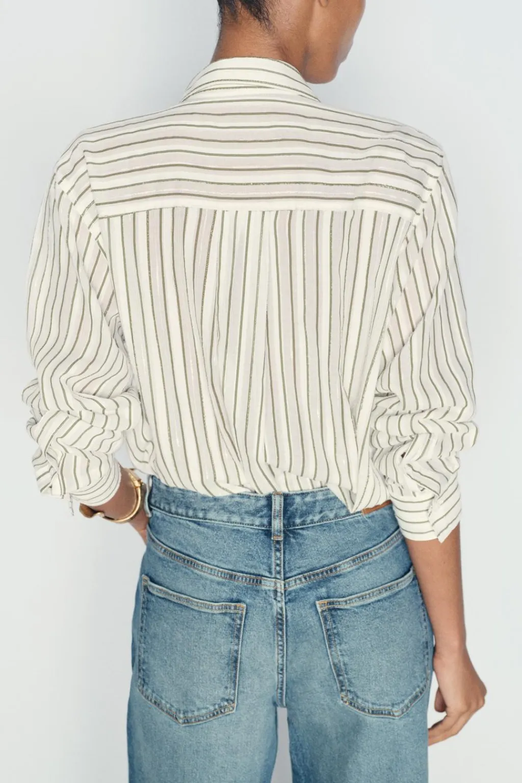 Fashion CAMISA RAYAS TEXTURA Mujer Camisas / Blusas