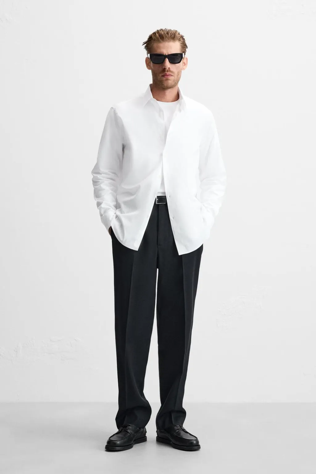 New CAMISA REGULAR FIT ESTRUCTURA Hombre Camisas