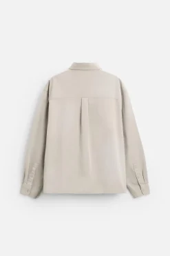 Clearance CAMISA RELAXED FIT LAVADO Hombre Camisas