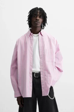 Sale CAMISA RELAXED FIT RAYAS Hombre Camisas