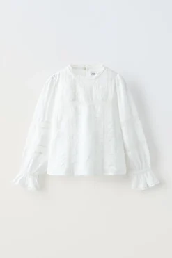 Niños ZARA 6 - 14 Años·Blusas / Camisas<CAMISA ROMÁNTICA