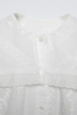 Niños ZARA 1½ - 6 Años·Camisas<CAMISA ROMÁNTICA BORDADOS