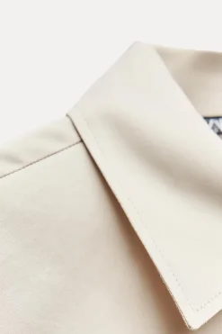 New CAMISA SARGA SATINADA Mujer Camisas / Blusas