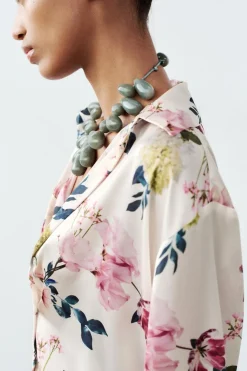 Fashion CAMISA SATINADA Mujer Camisas / Blusas