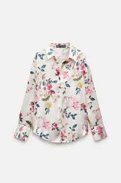 Fashion CAMISA SATINADA Mujer Camisas / Blusas