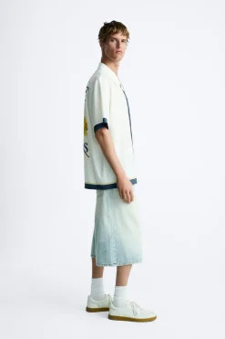 Discount CAMISA SATINADA CONTRASTE Hombre Camisas