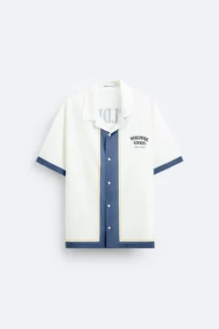 Discount CAMISA SATINADA CONTRASTE Hombre Camisas