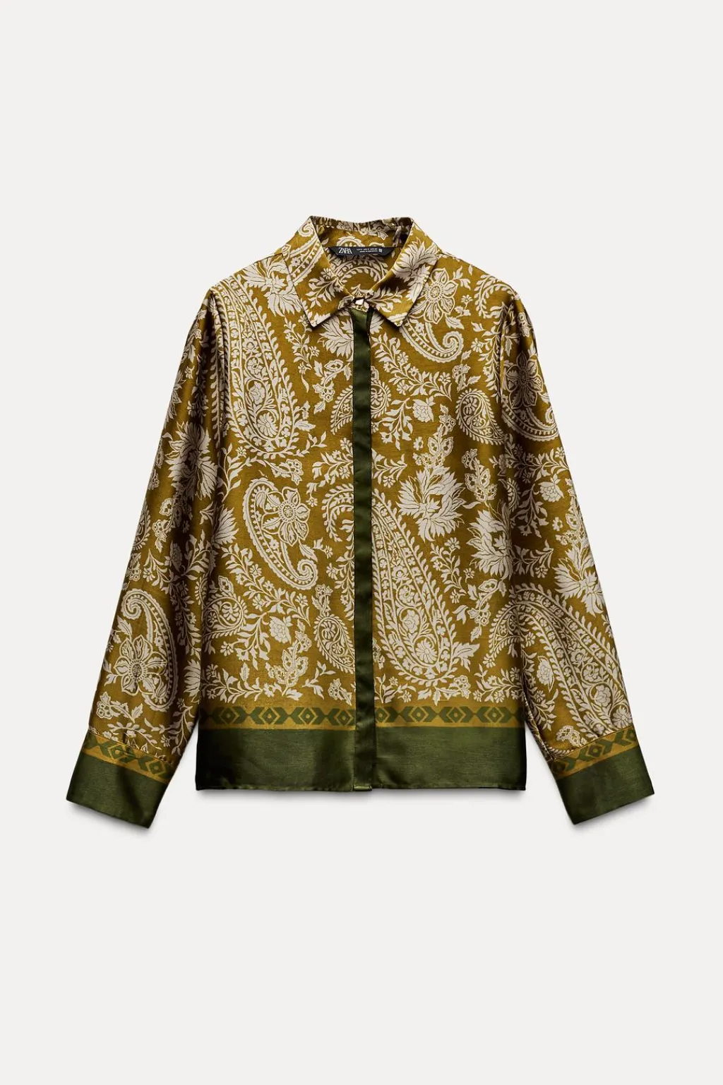 New CAMISA SATINADA ESTAMPADA Mujer Camisas / Blusas