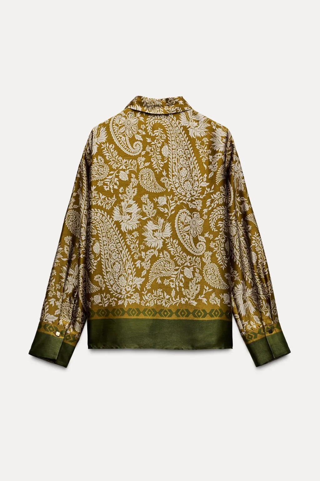 New CAMISA SATINADA ESTAMPADA Mujer Camisas / Blusas