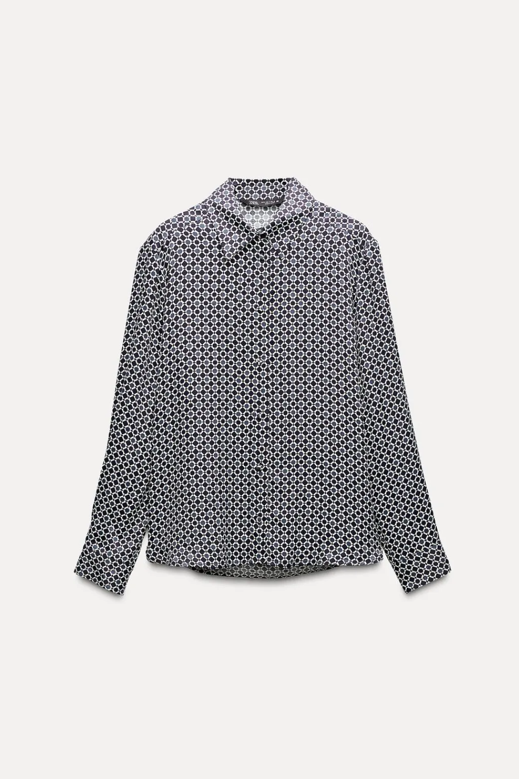 Sale CAMISA SATINADA ESTAMPADO GEOMÉTRICO Mujer Camisas / Blusas