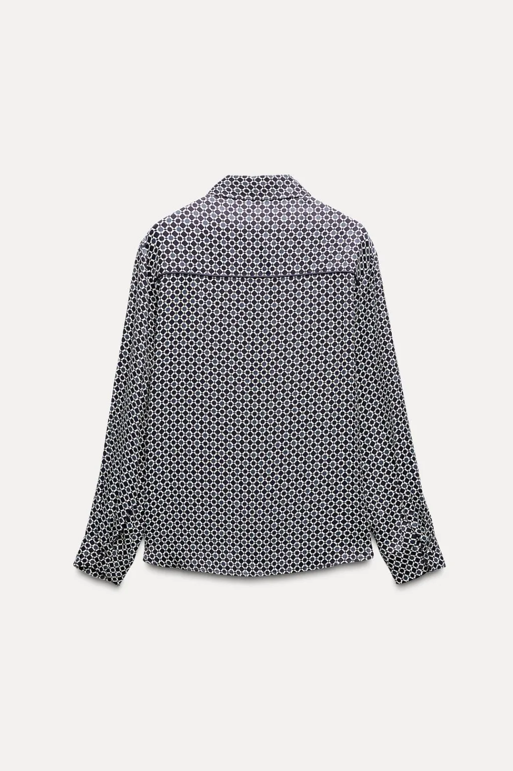 Sale CAMISA SATINADA ESTAMPADO GEOMÉTRICO Mujer Camisas / Blusas