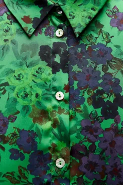 Sale CAMISA SATINADA ESTAMPADO FLORAL Mujer Camisas / Blusas