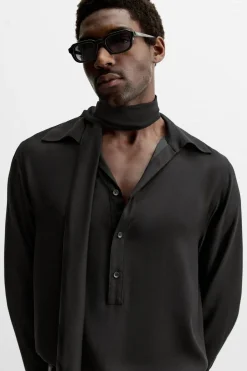 Discount CAMISA SATINADA LAZO Hombre Camisas