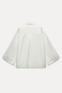 New CAMISA SATINADA MANGA KIMONO Mujer Camisas / Blusas