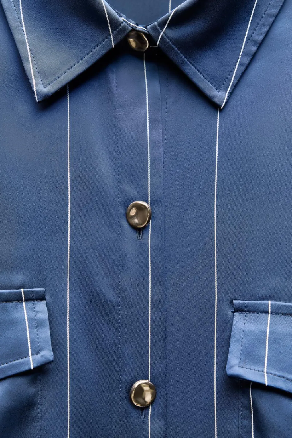 Clearance CAMISA SATINADA RAYAS Mujer Camisas / Blusas