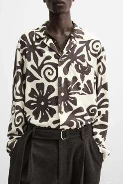 Discount CAMISA SEDA ESTAMPADA X NANUSHKA Hombre Camisas