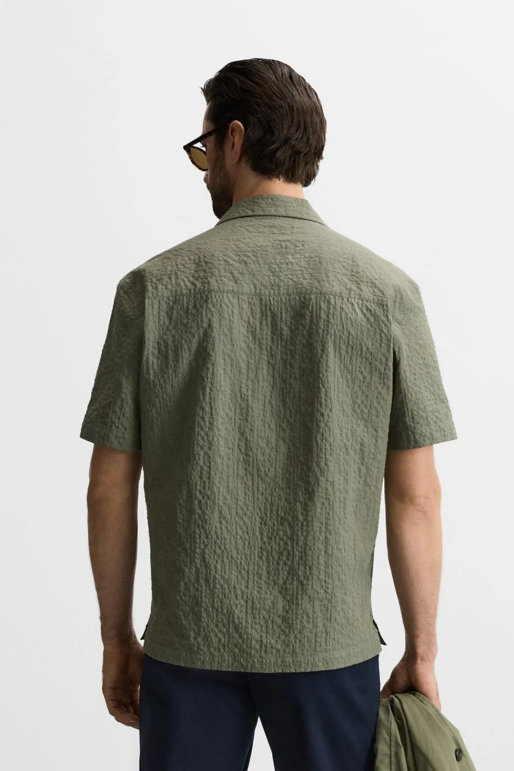 New CAMISA SEERSUCKER Hombre Camisas