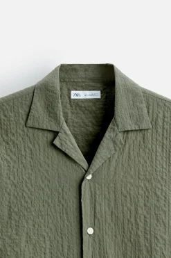 New CAMISA SEERSUCKER Hombre Camisas