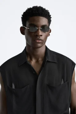 Discount CAMISA SEMITRANSPARENTE Hombre Camisas