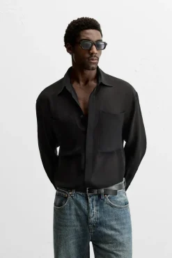 Hot CAMISA SEMITRANSPARENTE Hombre Camisas