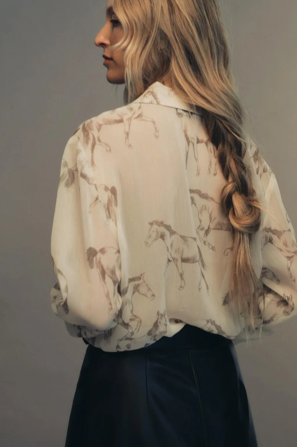 Discount CAMISA SEMITRANSPARENTE ESTAMPADA ANIMALES Mujer Camisas / Blusas